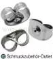Preview: Edelstahl Ohrring Stopper (6x4.5 mm, Loch: 0.9 mm), 10 Stück